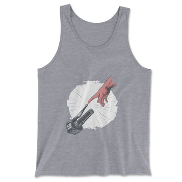 Creation Of Adam - Motorcycle Men/Unisex Tank in Athletic Heather color